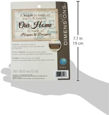 Dimensions "Our Home Decorative Counted Cross Stitch Kit, 7" x 5"