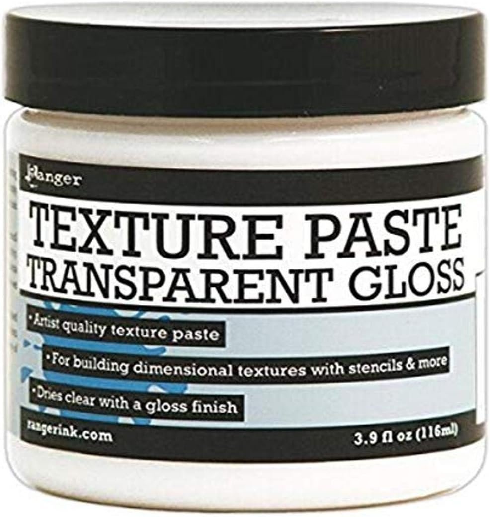 Ranger Texture Paste Transparent Gloss, 3.9 oz