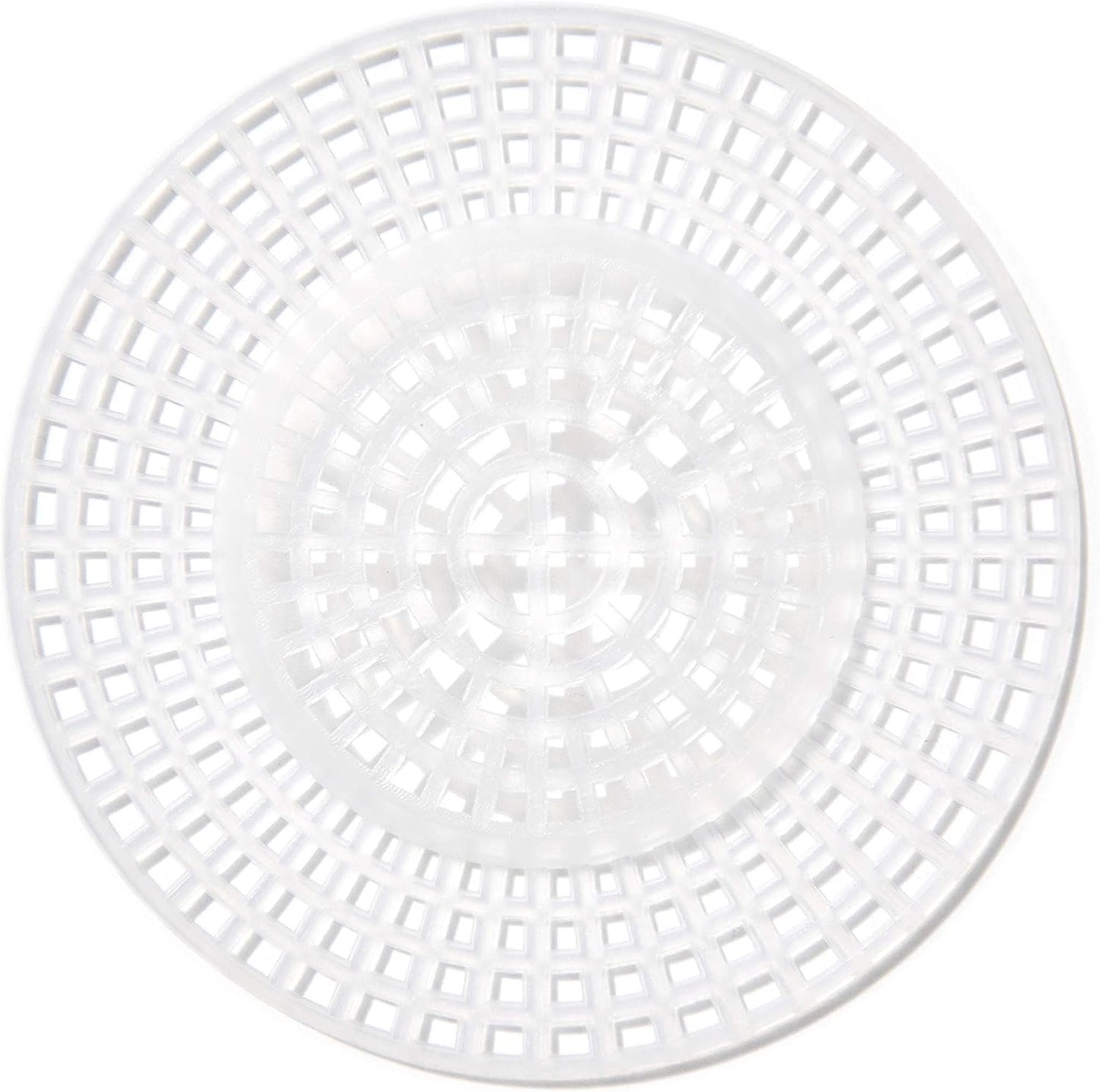 Cousin DIY Plastic Stitching Canvas with Raised Center, 7 Holes per inch 3" 10/Pkg, White (40000718)
