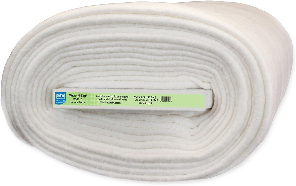 Wrap-N-Zap Batting for Microwave Projects, 22" x 10 yards rolled on board