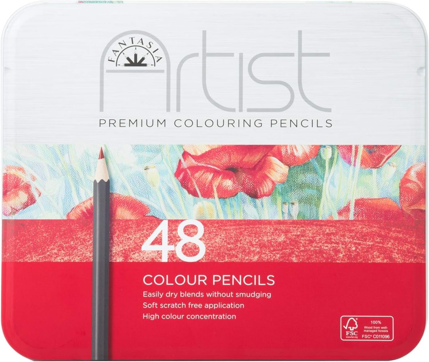 SILVERLEAD/FANTASIA Fantasia Color PENCL 48/PKG, One Size