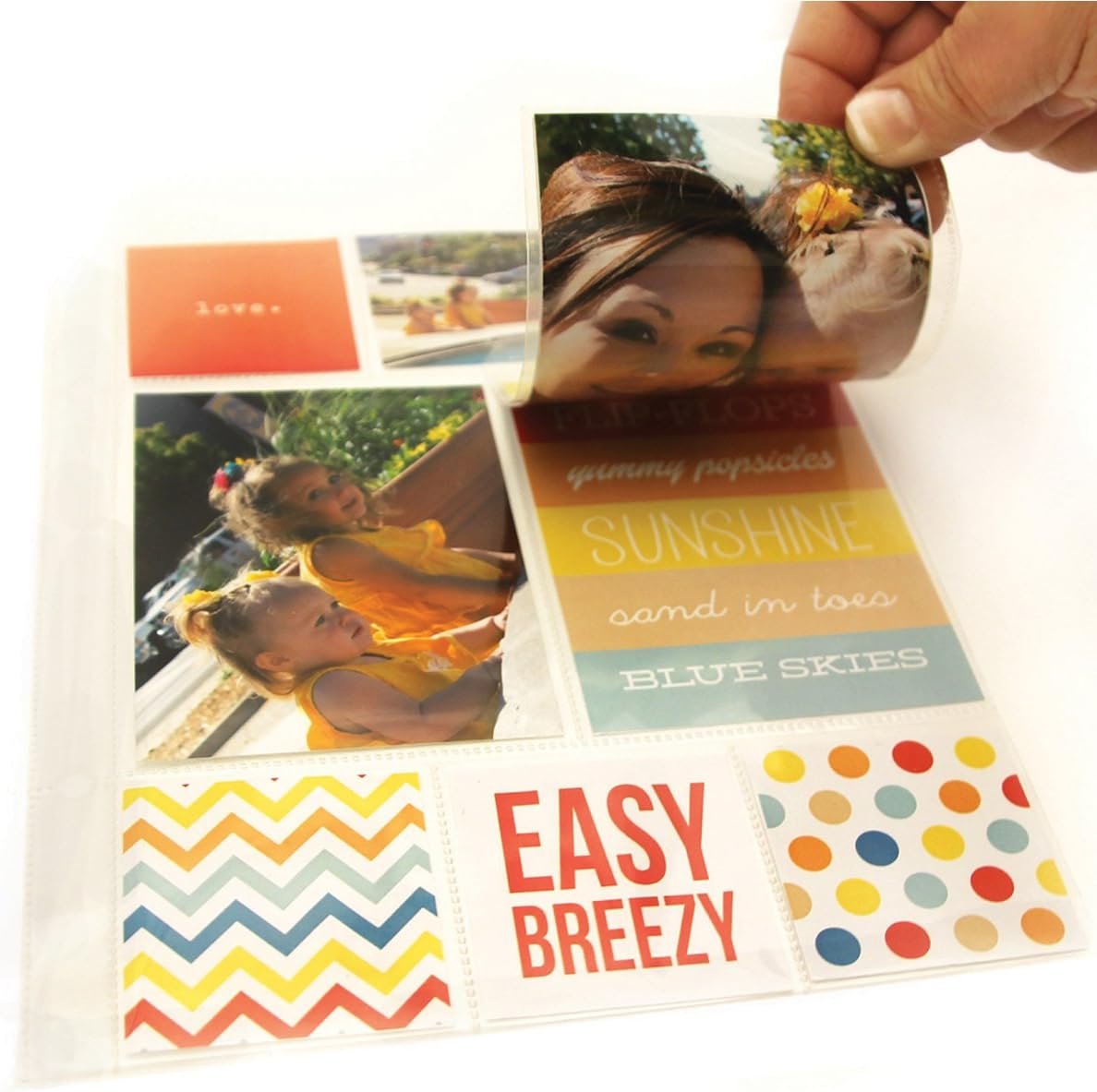 Simple Stories SNAP4065 Snatp! Photo Flips for 6 by 8-Inch Binders, 4 by 6-Inch, 12-Pack