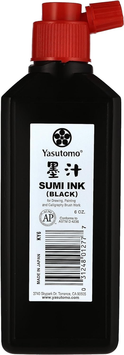 Yasutomo, 6 oz, Black KY6 Sumi Ink