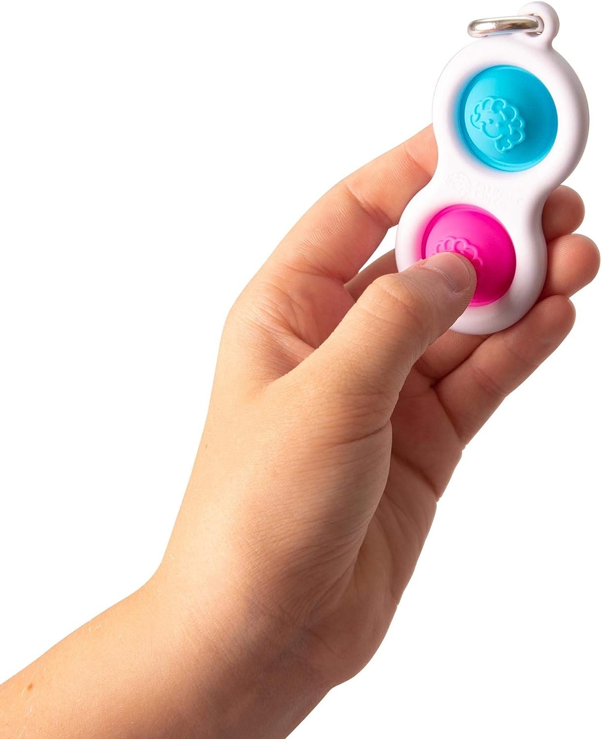 Fat Brain Toys Simpl Dimpl - Blue/Pink - Simpl Dimpl - Simple Dimple - Blue/Pink Office & Desk Toys for Ages 3 to 12