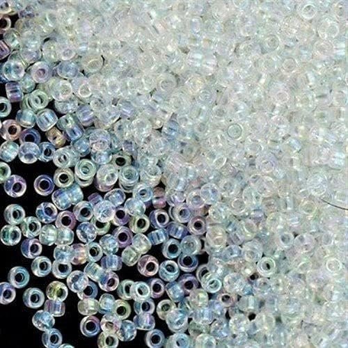 Seed Beads Round 15/0 8.2g Crystal AB