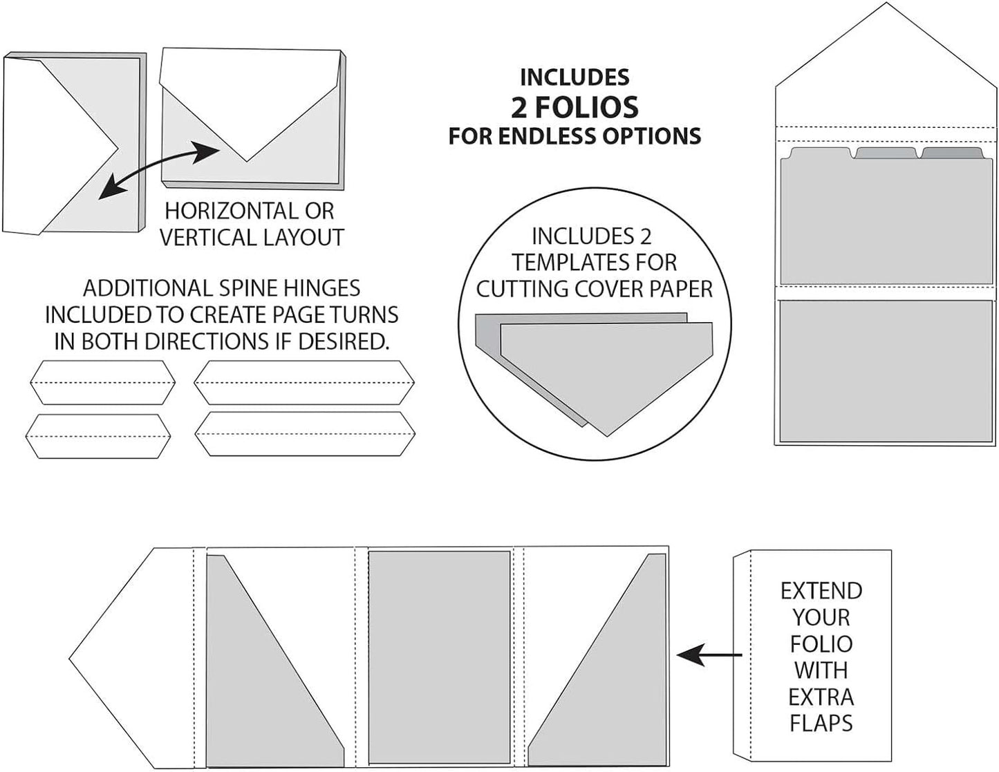 49 AND MARKET White Envelope Folio 4X6, Small