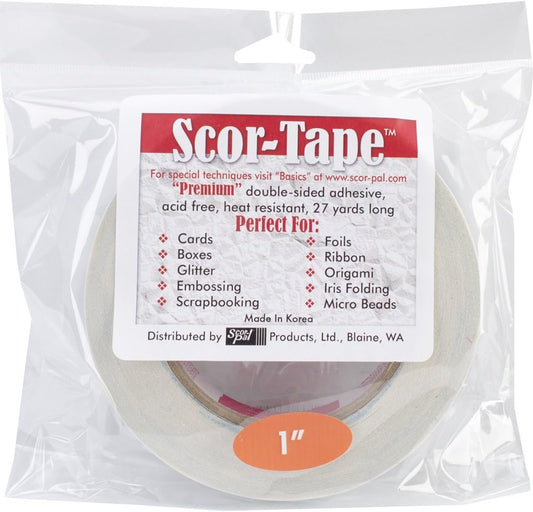 Scor-Pal Scor Tape, 1-Inch by 27-Yard (SP207)