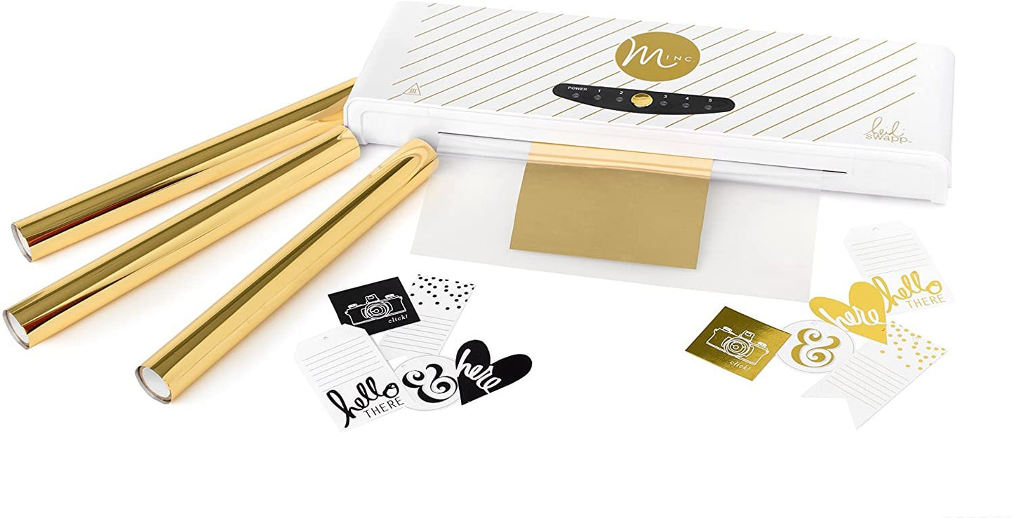 Heidi Swapp MINC Application Machine Reactive Foil by American Crafts | 12-inch X 120-inch Gold Foil Roll