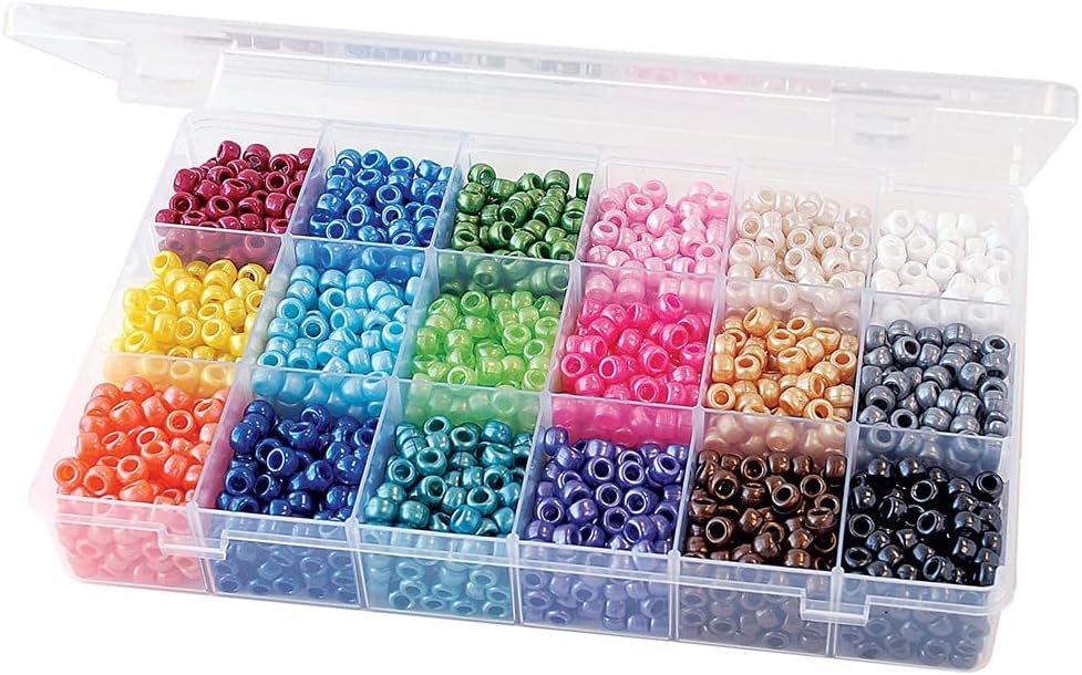The Beadery Bead Extravaganza Bead Box Kit 19.75oz, Pearl