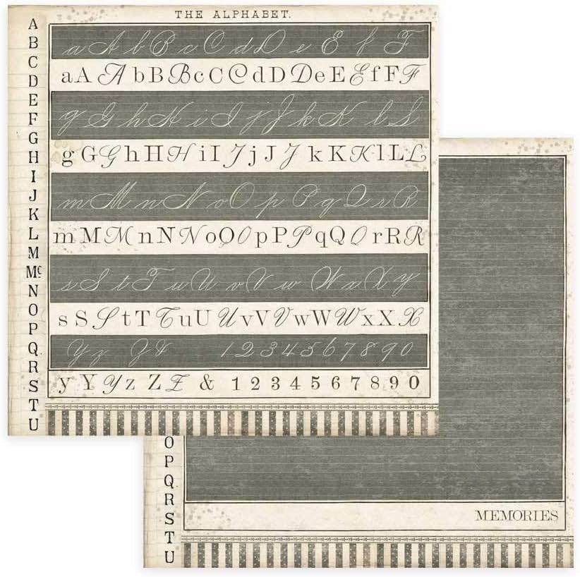 Stamperia Intl Paper PAD 8X8 10PK CALLIGRPHY, Various