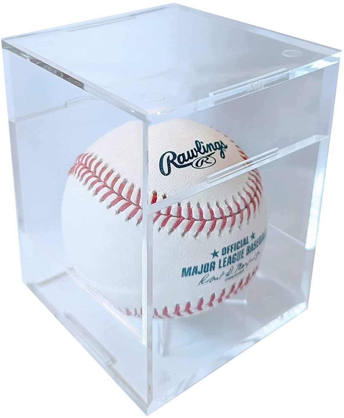 Pro-Mold Made in USA Baseball Cube Stand with 25+ Year Certified UV Protection (Crystal Clear, Ball Not Included)