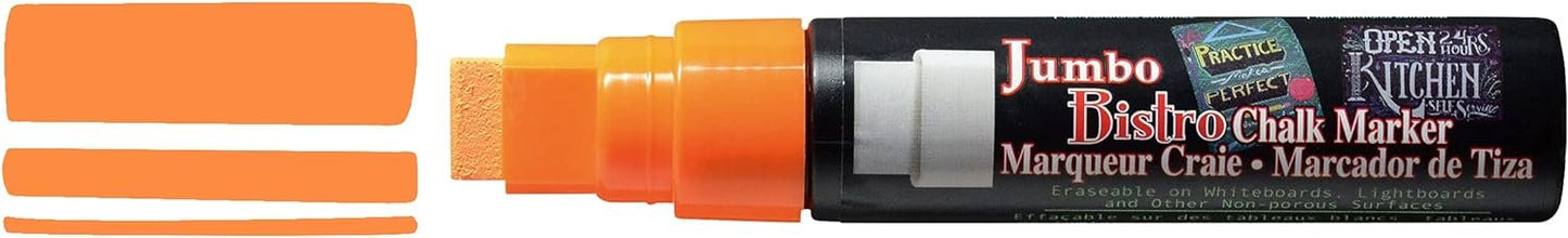 Uchida Of America 481-C-F7 Jumbo Bistro Chalk Markers, Fluorescent Orange