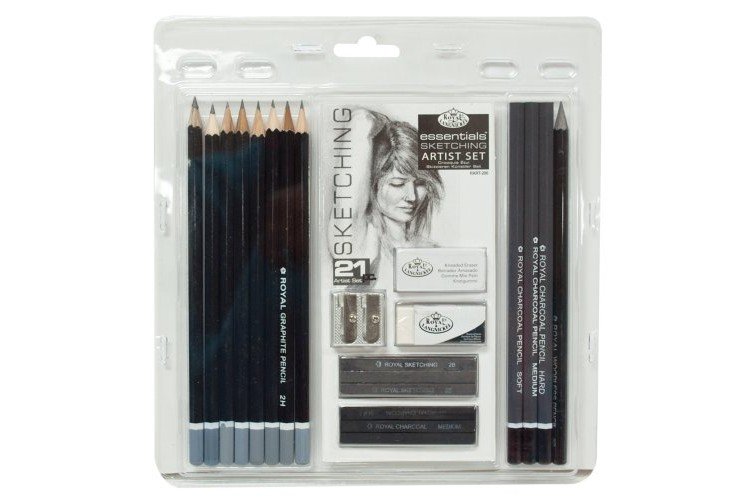 Royal & Langnickel RART-200 Essentials Sketching Pencil Set, 21-Piece