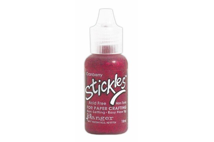 Cranberry Stickles Glitter Glue .5oz