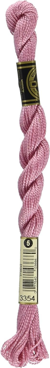 DMC 115 5-3354 Pearl Cotton Thread, Light Dusty Rose, Size 5