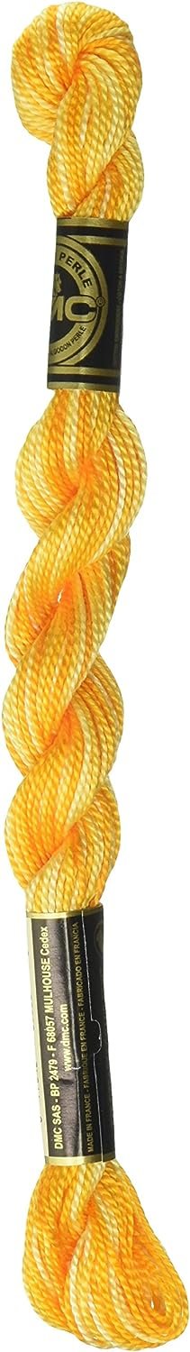 DMC 115 5-90 Pearl Cotton Thread, Variegated Yellow, Size 5