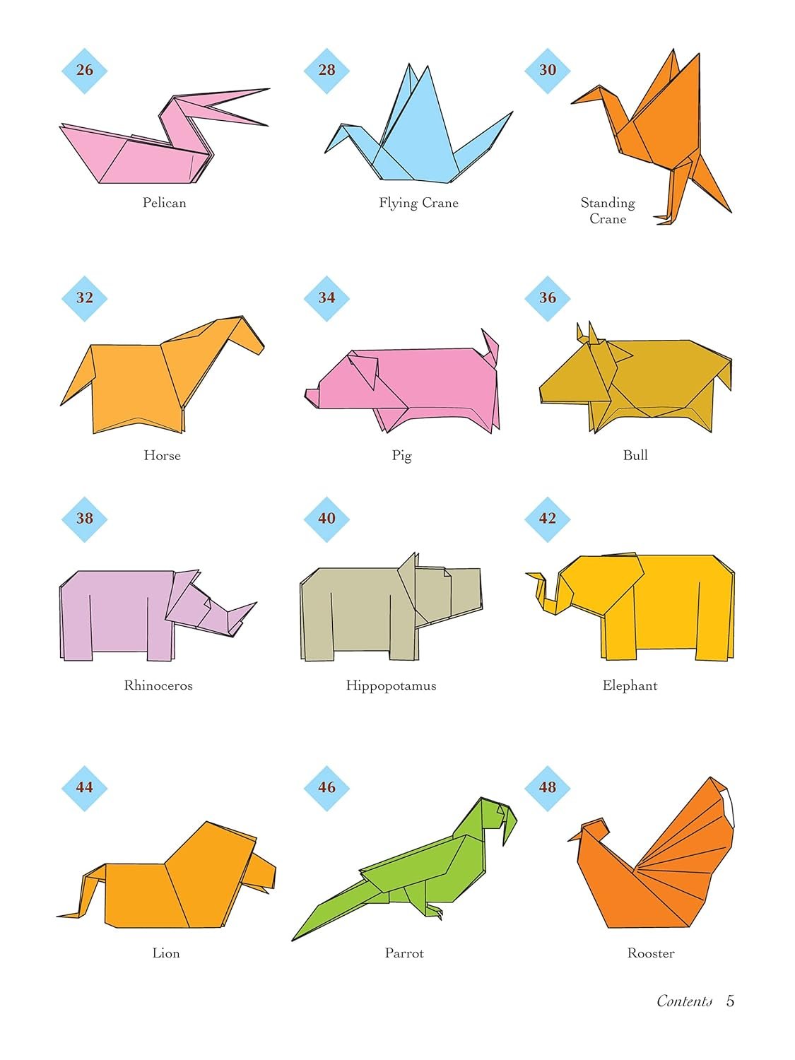 Easy Origami Animals (Dover Crafts: Origami & Papercrafts)