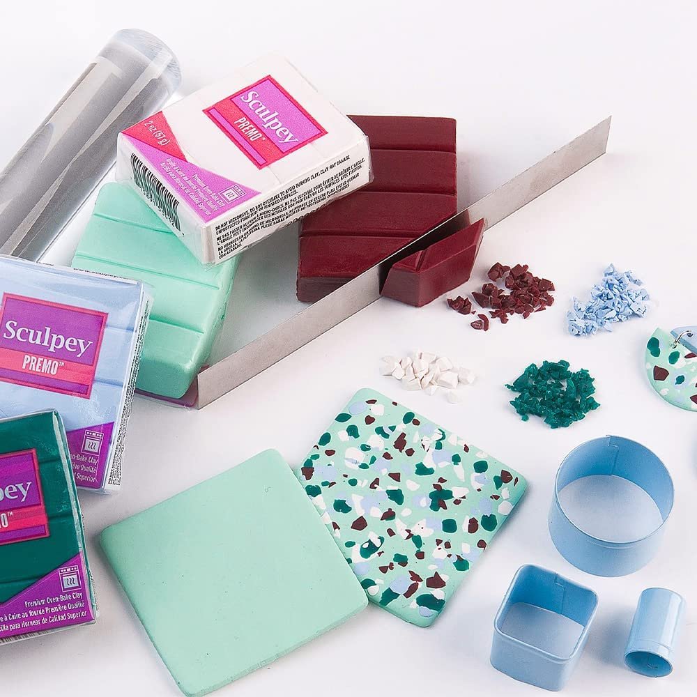 Sculpey Premo Polymer Oven-Bake Clay, Translucent, Non Toxic, 1 lb. bar, Great for jewelry making, holiday, DIY, mixed media and home décor projects. Premium clay Great for clayers and artists.