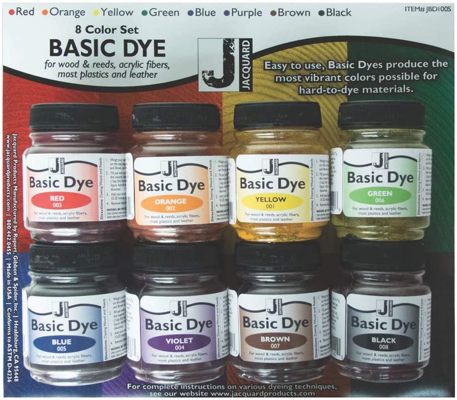 Jacquard Basic Dye Set, Includes 8-1/2 Ounce Jars