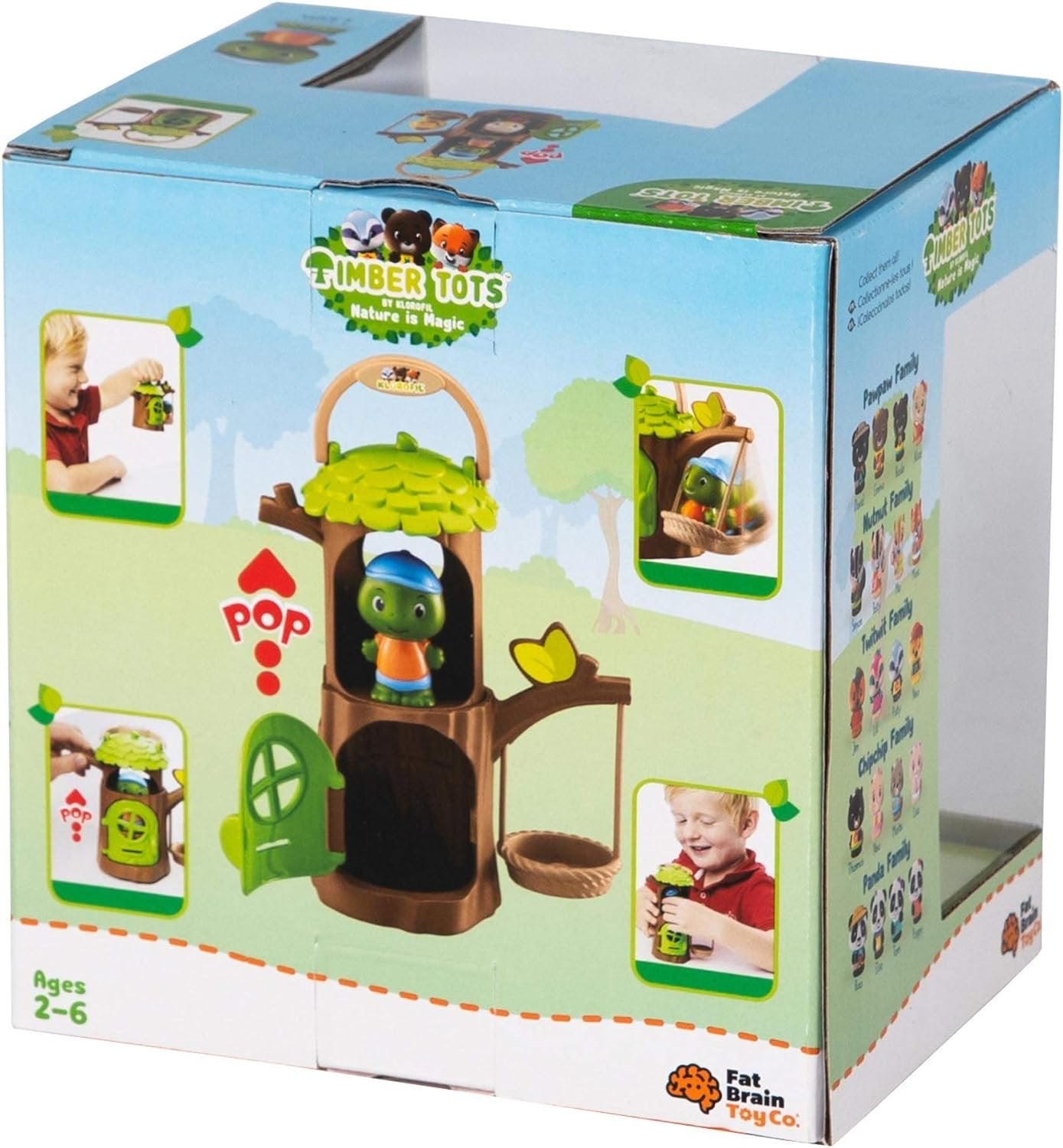 Fat Brain Toys Timber Tots Tree Hut - Classic Imaginative Play for Ages 2+