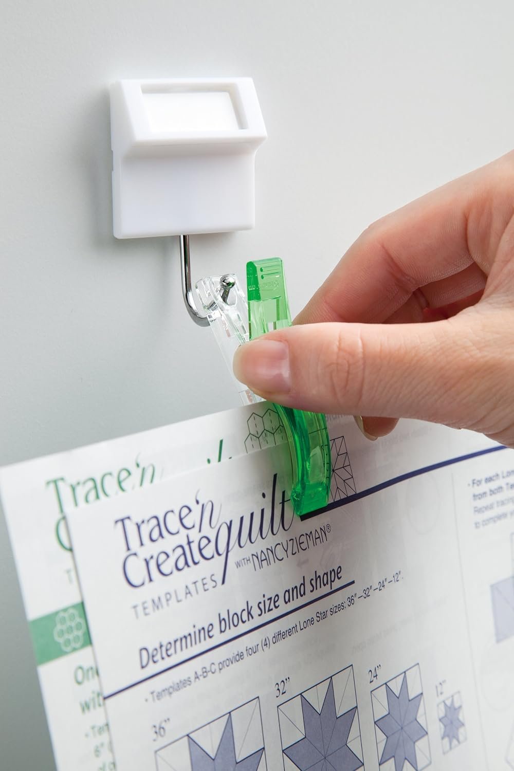 Clover Jumbo Wonder Clips 24 Count, Green