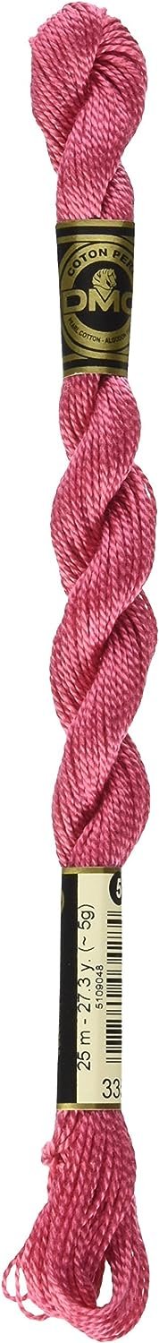 DMC 115 5-335 Pearl Cotton Thread, Rose, Size 5