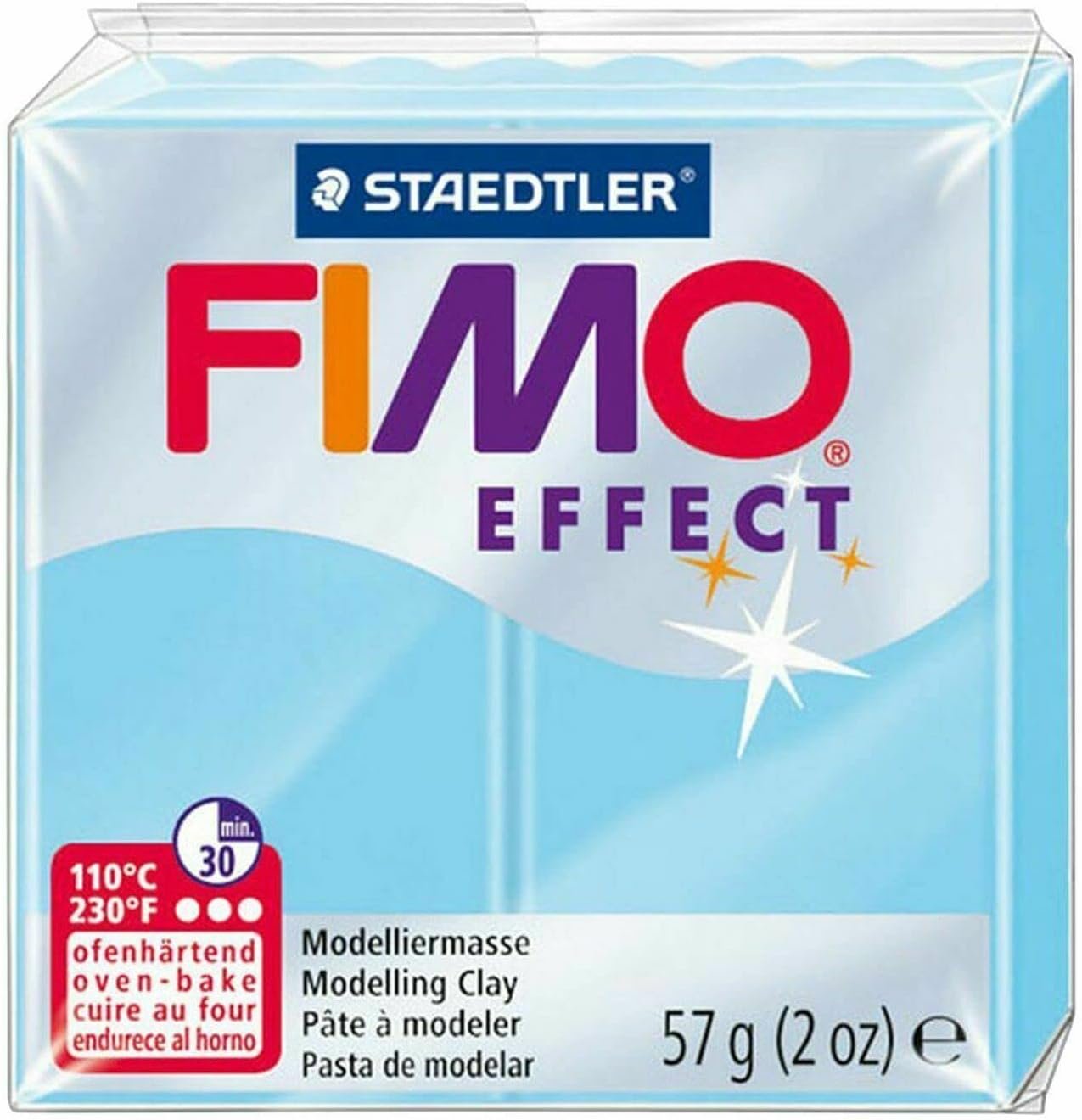 FIMO Soft & Effect Polymer Oven Modelling Clay - 57g - Set of 8 - Blue Tones