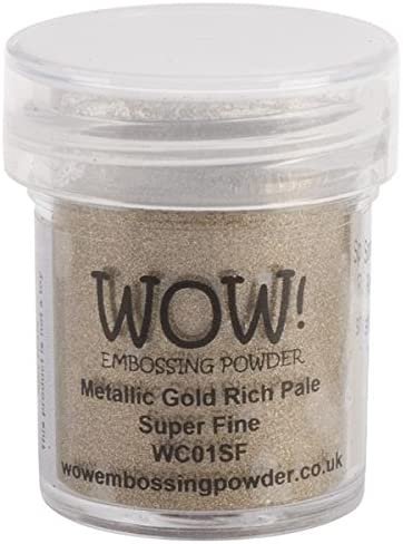 Wow Embossing Powder WOW Embossing Powder, 15ml, Gold Rich Pale
