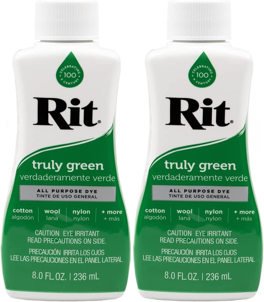 Rit Dye Multi-Purpose Liquid 8 OZ. | Great for Clothing, Accessories, Décor, and Much More | 2-Pack & Wide Variety Colors