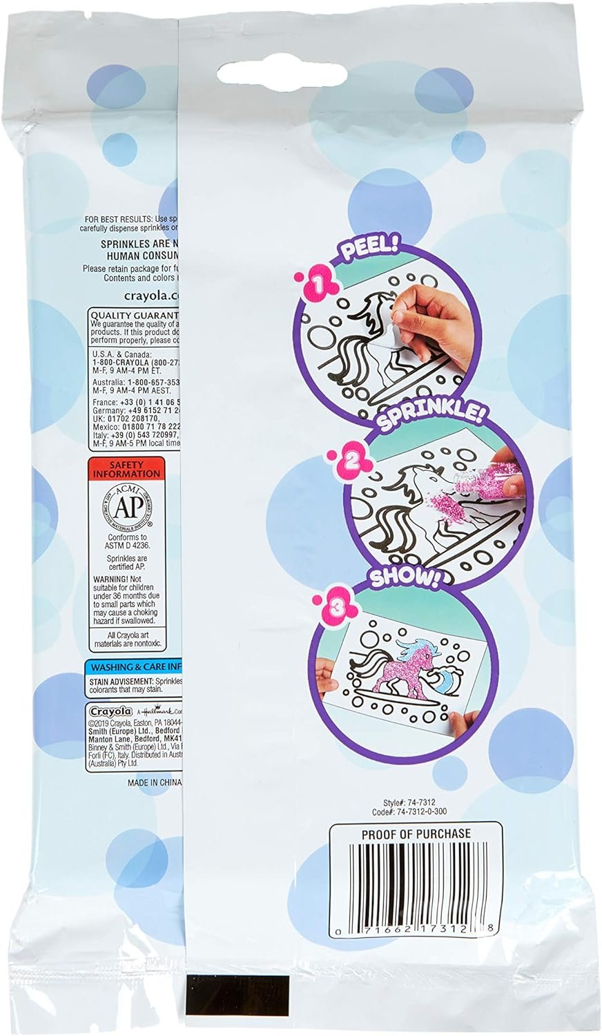 Crayola Unicorn Creatures Sprinkle Art, Craft for Girls & Boys, Gift, Age 5+