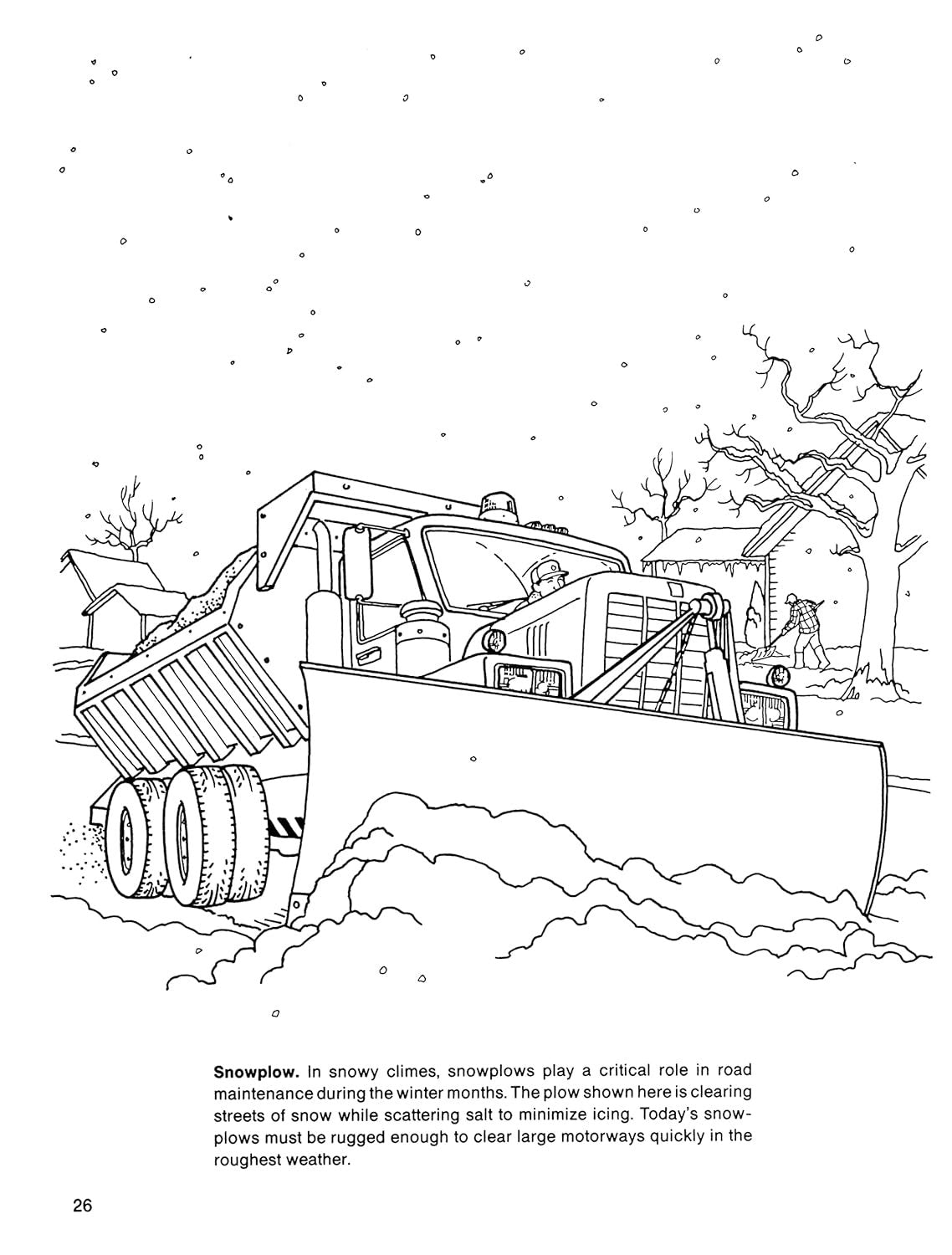 Trucks Coloring Book (Dover Planes Trains Automobiles Coloring)