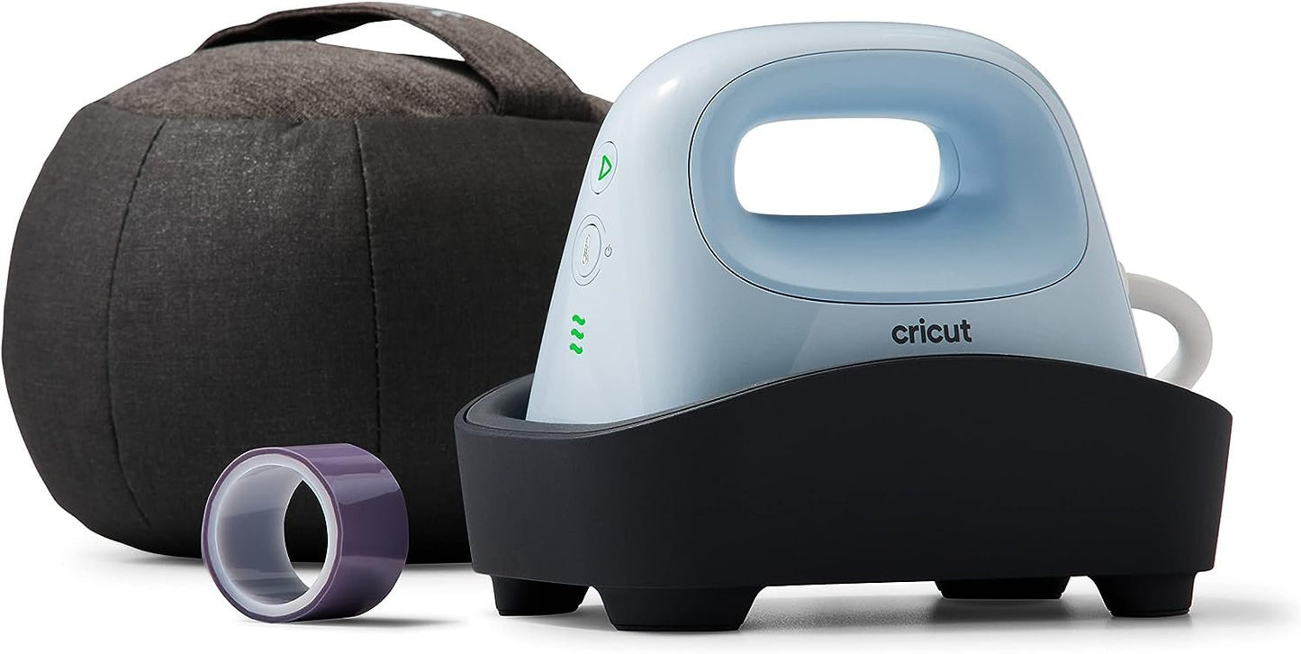 Cricut Hat Press Smart Heat Press Machine for Hats with Built-in Bluetooth, Connects to Cricut Heat App, Curved, Ceramic-Coated Heat Plate, Easy Temperature Control with Safety Base & Auto-Off Feature