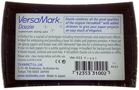 Tsukineko VersaMark Dazzle Pigment Inkpad, Frost-Clear Shimmer