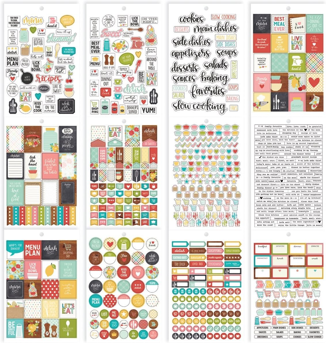 Simple Stories Recipe Sticker Tablet