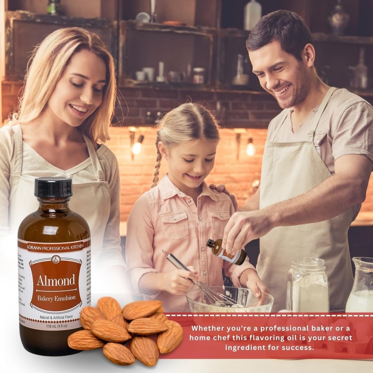 LorAnn Flavoring Extract (4 oz) Hazelnut Flavor with 4 oz Eye Dropper - Extracts and Flavorings for Baking and Lip Gloss Flavoring, Candy Making, etc