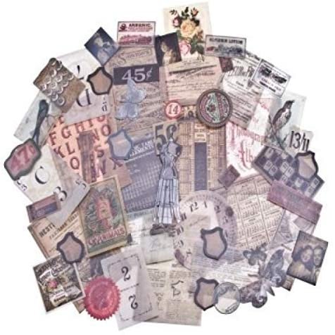 Tim Holtz Idea-ology Thrift Shop Ephemera Pack, 54 Count