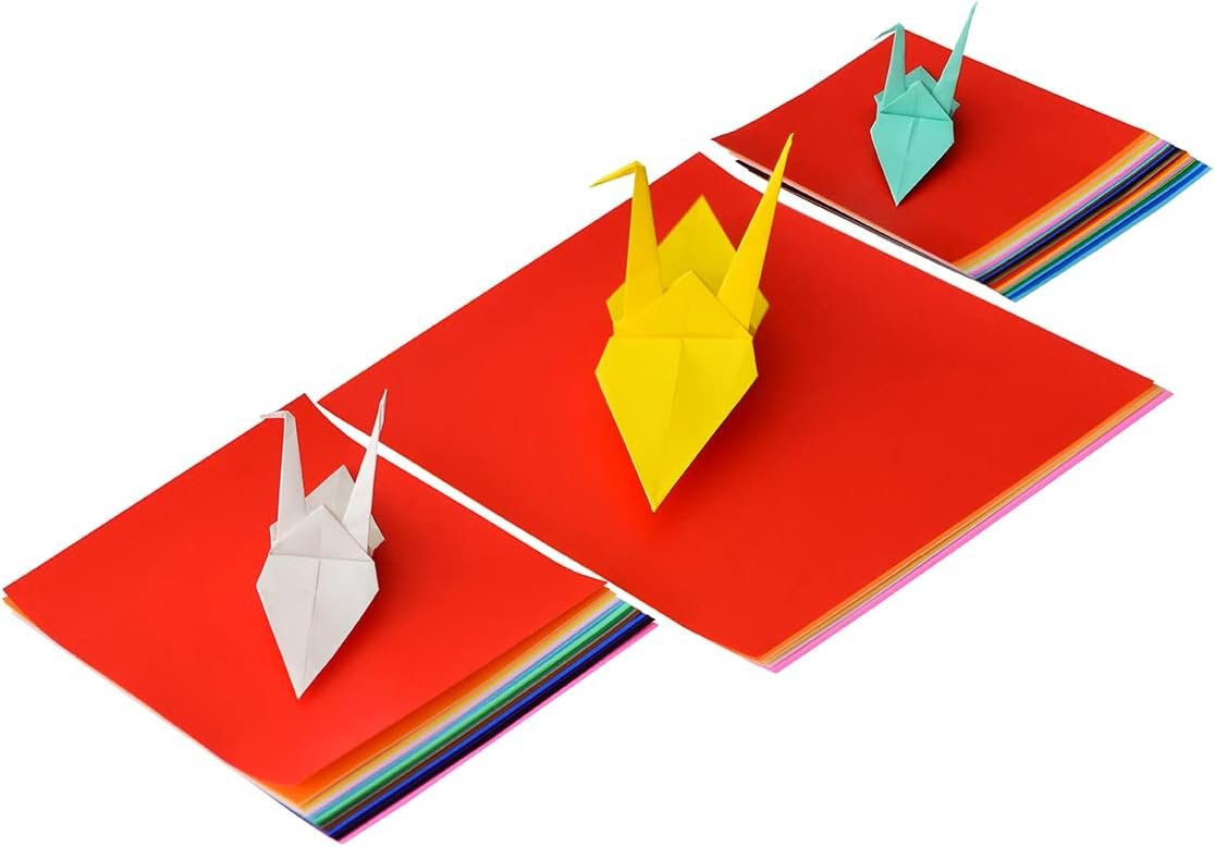 Yasutomo Origami Asst Colors 4 1/2", 5 7/8", 8" 55 Sheets