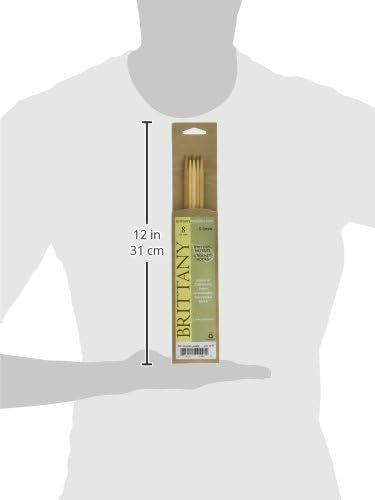 Brittany DP108 Double Point Knitting Needles 10" 5/Pkg-Size 8/5mm