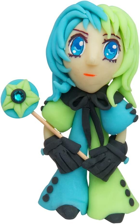 Sculpey Bake Shop Glow in the Dark Polymer Oven Bake Clay, 6 unique color set, clay projects glow in the dark made for creating holiday, DIY projects, jewelry and school projects.