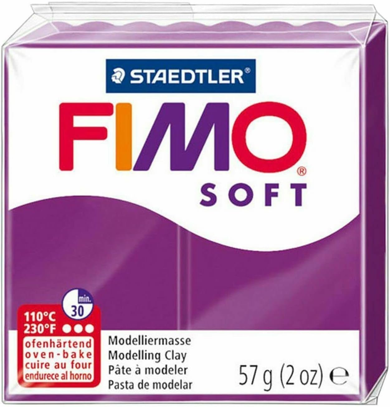 FIMO Soft & Effect Polymer Oven Modelling Clay - 57g - Set of 8 - Purple Tones