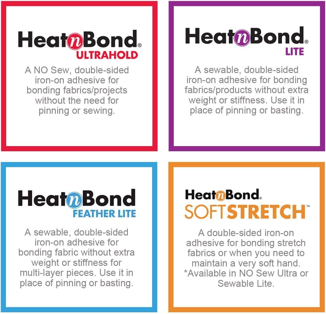 HeatnBond UltraHold Iron-On Adhesive, 3/8 Inch x 10 Yards