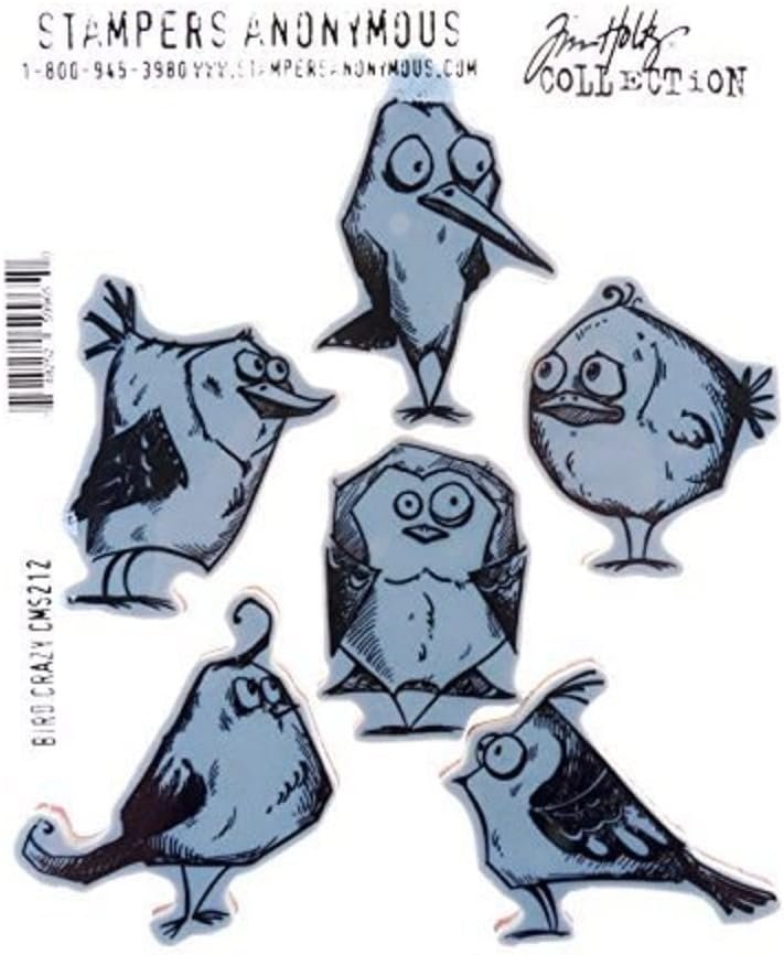 Stampers Anonymous Crazy Bird Mounted Stamp