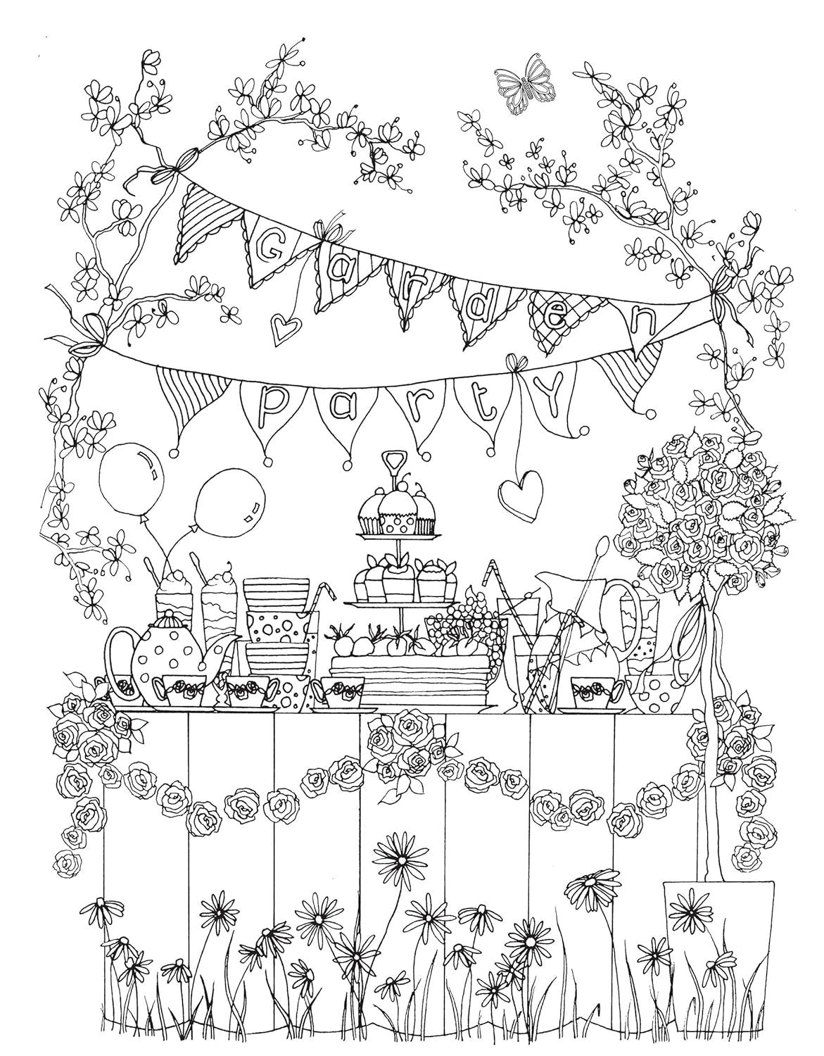 Creative Haven Whimsical Gardens Coloring Book (Adult Coloring Books: Flowers & Plants)