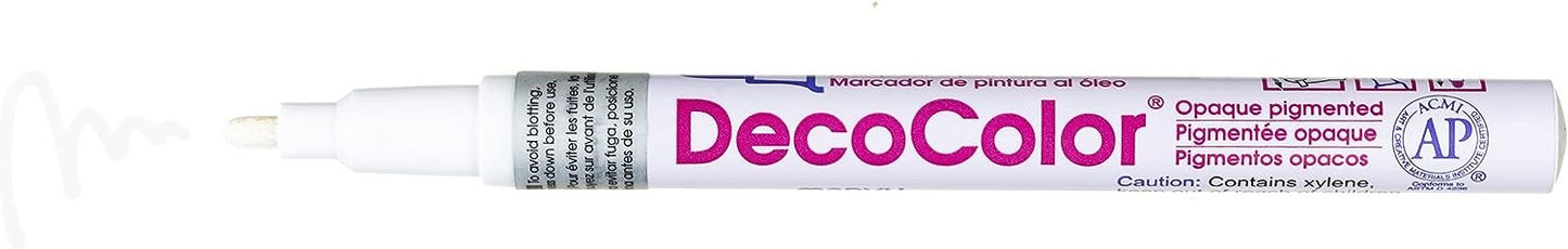 UCHIDA 200-C-0 Marvy Deco Color Fine Point Paint Marker, White
