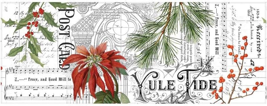 Tim Holtz Advantus Christmas 2021 by idea-Ology, Collage Paper, Bundle of 2 Packages, 12 Yards Total, Black, White, Green, Red
