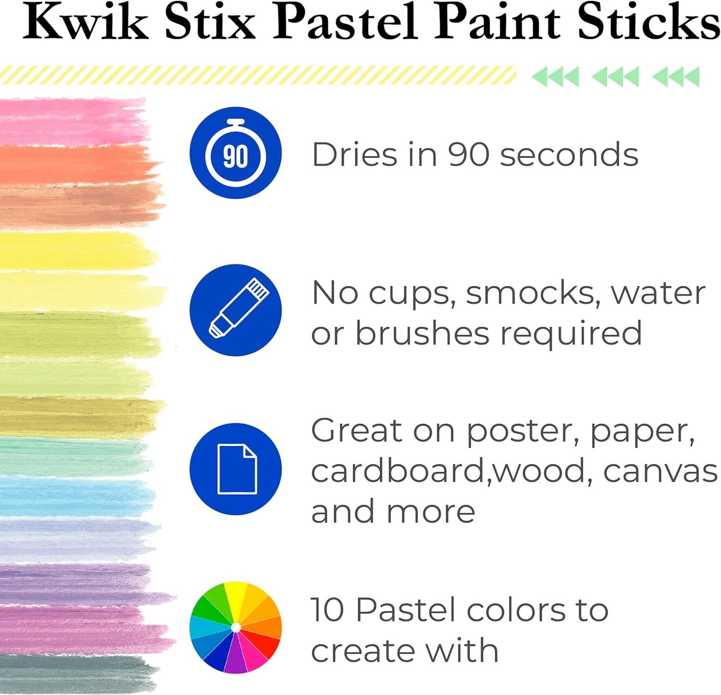 The Pencil Grip Kwik Stix Solid Paint Pens