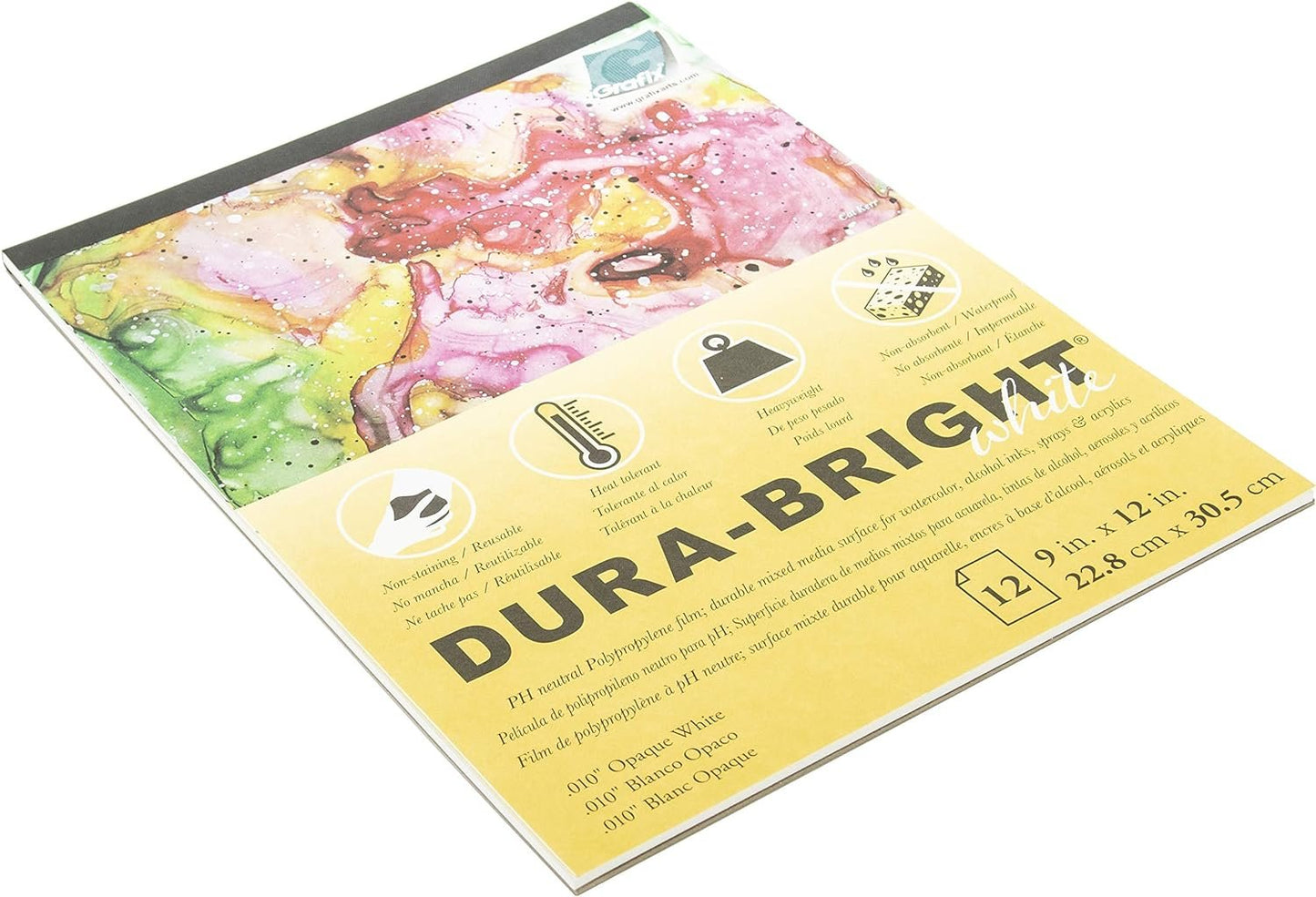 GRAFIX DURA-BRIGHT .010 9x12 12PGS, 9"X12" 12 Sheets/Pad