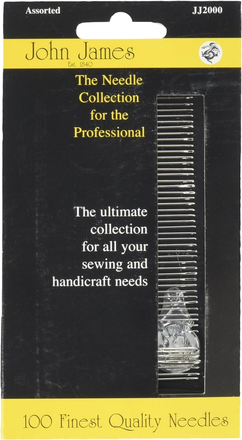 John James Professional Needle Collection, Assorted 100/Pkg,Silver