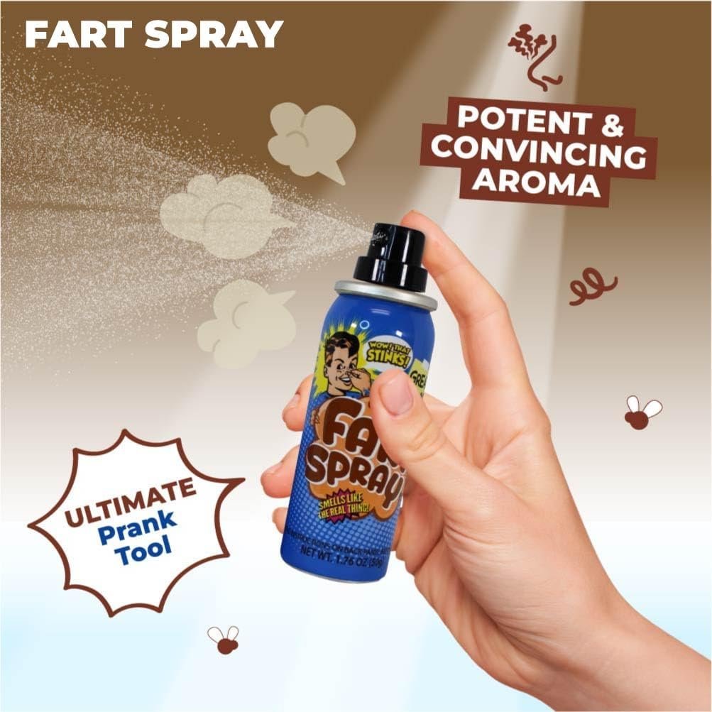 Fart Machine and Fart Spray with Fake Poop – Wireless Farting Machine with Stink Spray and Poop Toy - Fart Machine with Remote with Fake Poo and Fart Spray Prank Gifts for Endless Laughter
