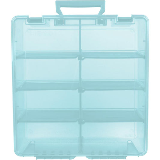 ArtBin Super Satchel Double Deep Box W/Dividers - Aqua Mist